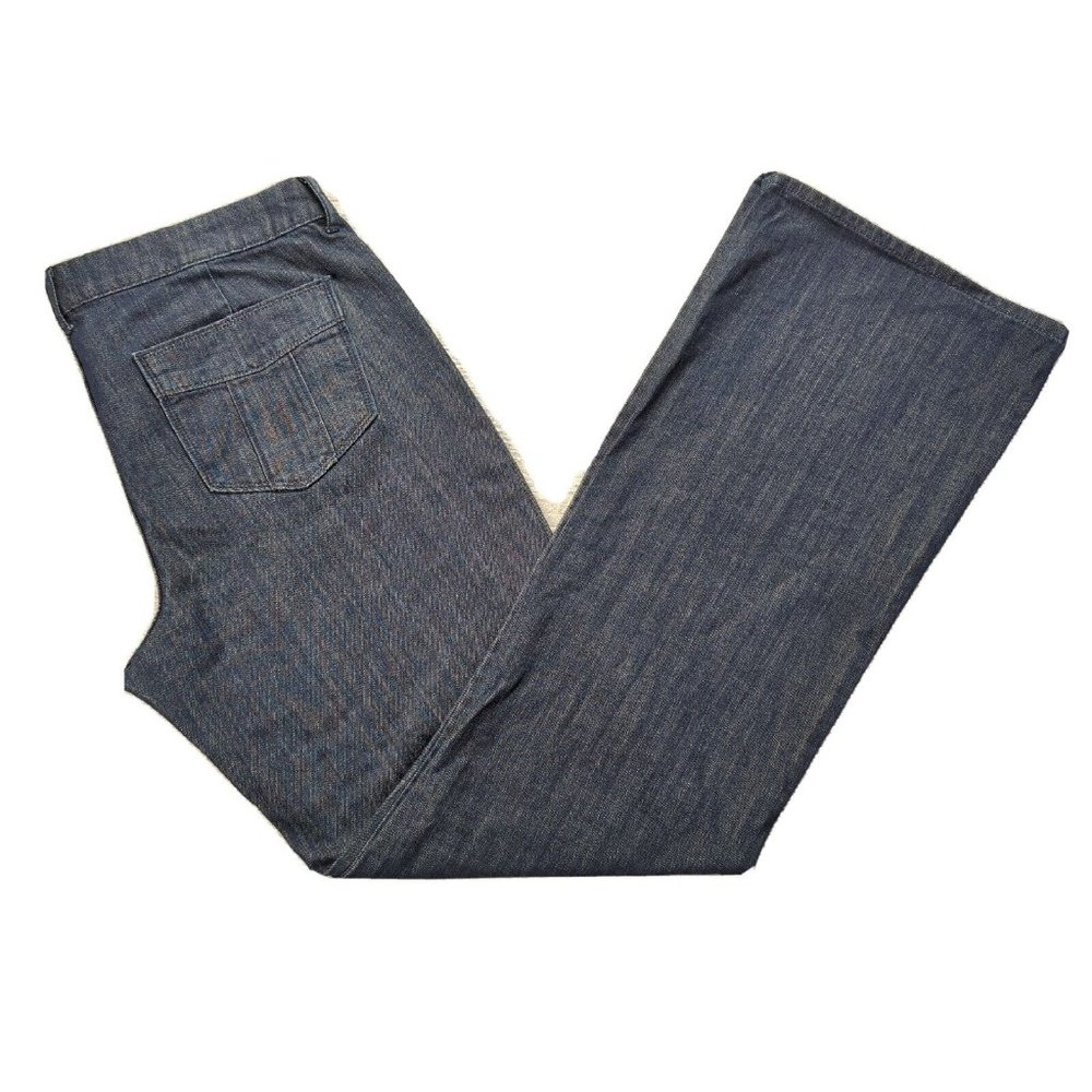 Old Navy The Flirt Flare Jeans Size 14 Tall Mid Rise Women's Blue Denim NEW